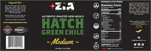 Vista 3 de Zia Green Chile Company Original New Mexico Hatch Green Chile - Deliciosos pimientos verdes tostados a la llama, pelados y cortados en cubitos