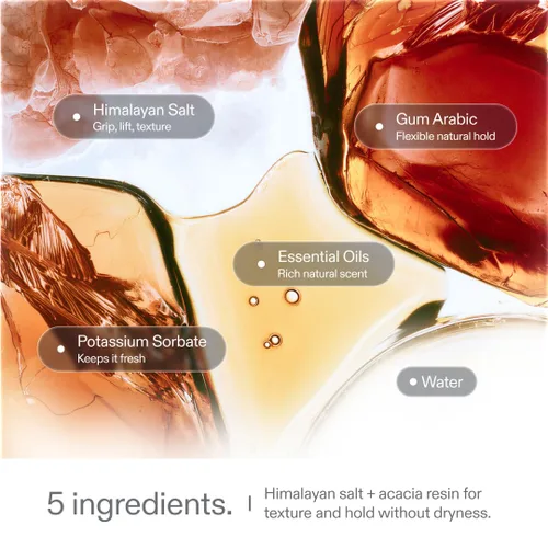 Vista 3 de Simpletics Espray para el cabello con sal marina del Himalaya (aroma a vainilla), fórmula natural de 5 ingredientes para ondas de playa y volumen