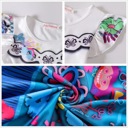 Vista 4 de Vestido de Encanto Isabella Mirabel para niñas disfraz de princesa Madrigal