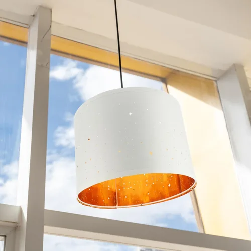 Vista 8 de BESTOYARD Pantalla de tambor de tela de 13 pulgadas para mesa, escritorio y lámparas colgantes, pantalla de luz extraíble con marco de hierro