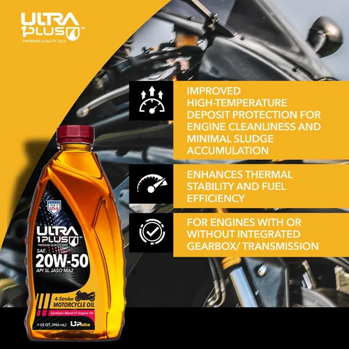 Vista 4 de 4T 20W-50 Mezcla sintética de aceite de motocicleta API SL JASO MA2 3