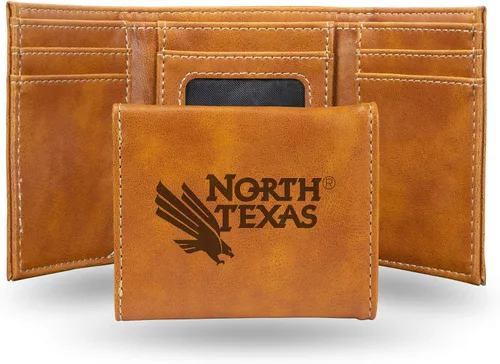 Vista 138 de NCAA Rico Industries - Billetera triple grabada con láser, con grabado láser, accesorio para hombre