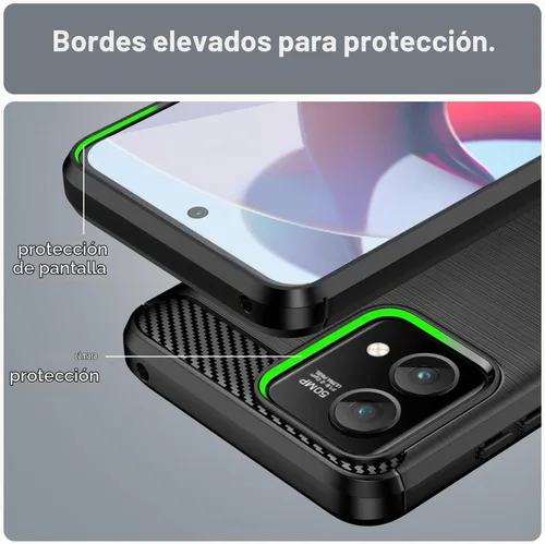 Vista 7 de Funda para Motorola Moto G Stylus 5G 2023, con protector de pantalla HD, absorción de golpes flexible de TPU parachoques de goma suave para Motorola