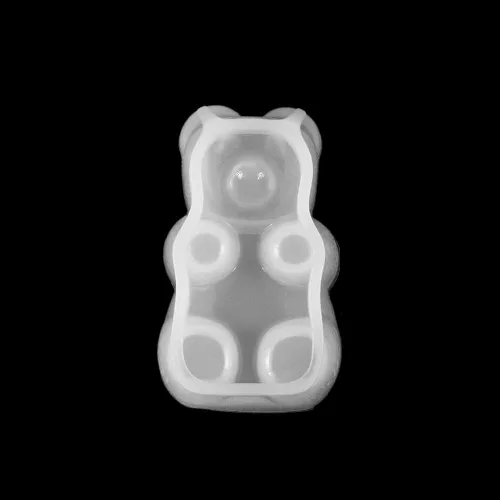 Vista 9 de Molde de silicona de caramelo de oso de gomita para tartas de chocolate, fondant, resina colgante, bandeja, llavero, colgantes, herramientas