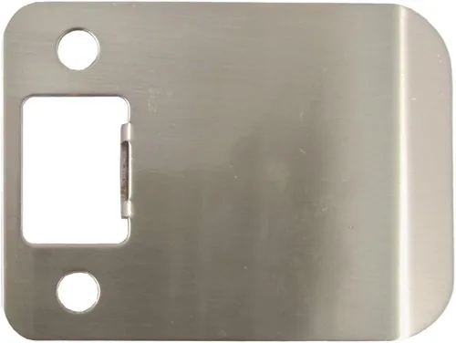 Vista 44 de Placa de impacto de esquina redonda con reborde extendido, 2-1/4" x 1-1/2", (2" de longitud total), latón antiguo de Stone Harbor Hardware