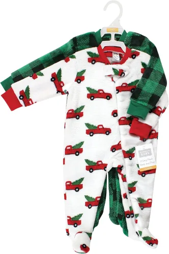 Vista 2 de Hudson Baby Pijama de felpa para bebé niña para dormir y jugar