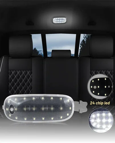 Vista 3 de HERCOO Cubierta de lente de luz de cúpula, luces interiores, montaje de lámpara de mapa de techo compatible con Dodge Ram 1500 2500 3500, Dakota