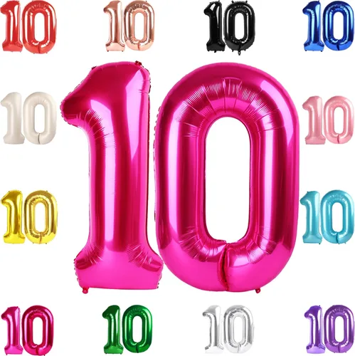 Vista 212 de Globo negro del número 0 de 40 pulgadas – globo número 0, decoraciones