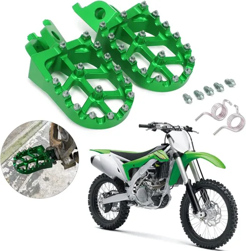 Vista 15 de AnXin Estriberas Reposapiés Pedales de Pie Apoyos CNC MX para KLX300 KLX300R KLX300SM 97-07 20-24 KLX250 06-20 KLX250S 09-14 KLX250R 94-96 KLX650