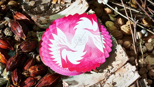 Vista 2 de Murphy's Magic Supplies, Inc. Lobo solitario (rosa) naipes de Bocopo