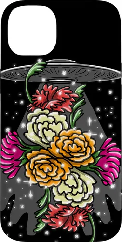 Vista 15 de Alien Floral UFO Girly Extraterrestrial Space Lover - Funda de regalo para iPhone 17