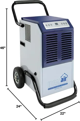 Vista 8 de Ideal-Air Pro Series Dehumidifier 100 Pint - Commercial Grade, For Workshops and Greenhouses