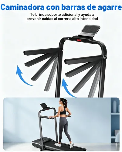 Vista 4 de Superun Waking Pad Treadmill with Incline, 3.0HP and 300 LBS Capacity Negro oscuro