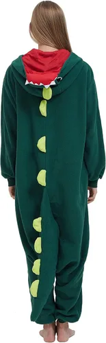 Vista 5 de SimZoo Adult Animal Onesie Pajamas, Men and Women's Animal Cosplay Costume Sleepwear, One-Piece Unisex Homewear