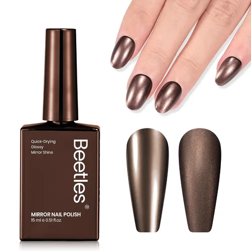 Vista 17 de Beetles - Esmalte de uñas morado, violeta nublado, 0.51 onzas líquidas 0-Violeta nublado