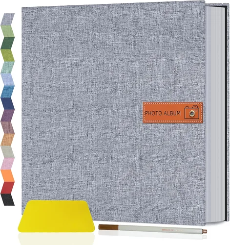 Vista 18 de Popotop Álbum de fotos grande autoadhesivo 4x6 5x7 8x10 Álbum de recortes DIY Libro de imágenes, Regalos para mamá, familia, bebé y boda