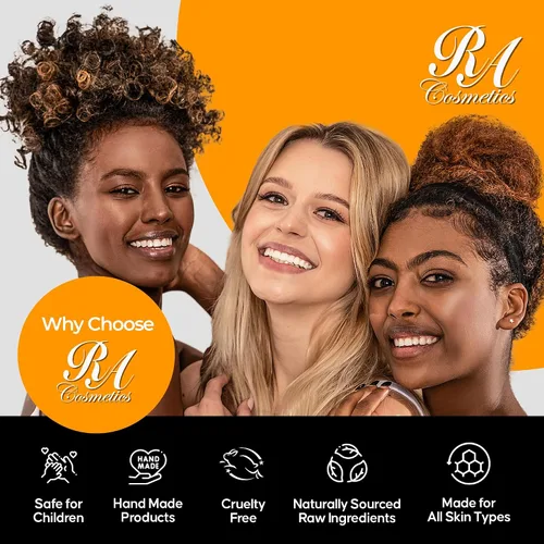 Vista 8 de RA COSMETICS Manteca de karité batida, pepino-melón, 6 onzas, manteca de karité africana 100% pura y natural para hombres y mujeres, hidratante