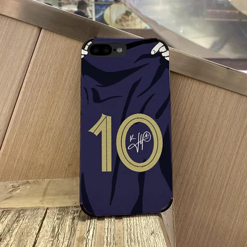 Vista 4 de Jersey de Mbappe Funda para Celular Creativa de Fútbol para iPhone 7 Plus / 8 Plus, Funda delgada de imitación de cuero suave a prueba de golpes