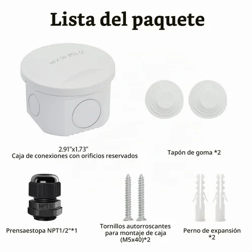 Vista 7 de LeMotech - Caja de conexiones, caja eléctrica IP55, resistente al agua, a prueba de polvo, plástico ABS, para proyectos electrónicos, color blanco