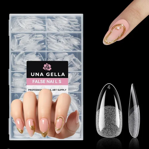 Vista 19 de UNA GELLA Pegamento de uñas de gel 6 en 1 para puntas de uñas transparentes