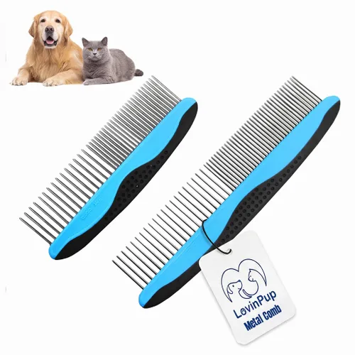 Vista 7 de Cepillo Slicker para Mascotas - Cepillo Autolimpiante para Perros y Gatos con Cerdas Retráctiles para Todo Tipo de Pelo - Púas de Masaje Eliminan