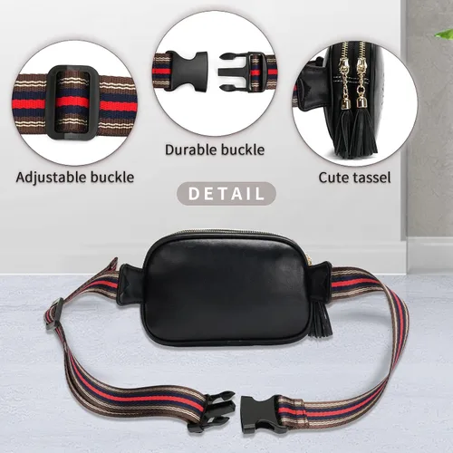 Vista 4 de APHISON Fanny Packs for Women Belt Bag Crossbody Bags for Women Mini Everywhere Fashion Waist Bag Vegan Leather Purse with Adjustable Strap