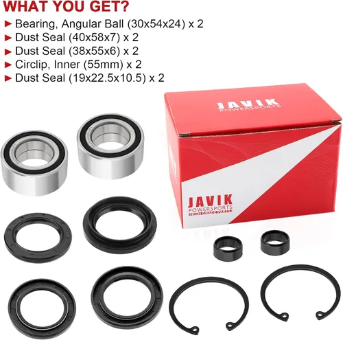 Vista 7 de Rodamientos y sellos de rueda delantera para Honda Foreman 500 400 450 Rincon 650 680 Rubicon 500