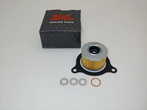 Vista 3 de 5 Royal Enfield OEM Himalayan & Scram 411 Filtros de aceite para motocicleta, sellos, juegos de arandelas aplastadas. JL Missouri Parts & Misc.