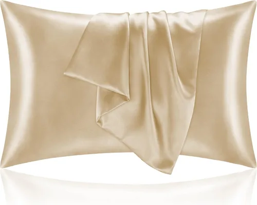 Vista 18 de BEDELITE Funda de almohada de satén para cabello y piel, súper suave y refrescante similar a las fundas de almohada de seda, paquete de 2 con cierre