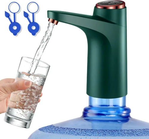 Vista 7 de Dispensador de agua de 5 galones - Bomba de agua potable eléctrica automática con carga USB para jarras de 2 a 5 galones