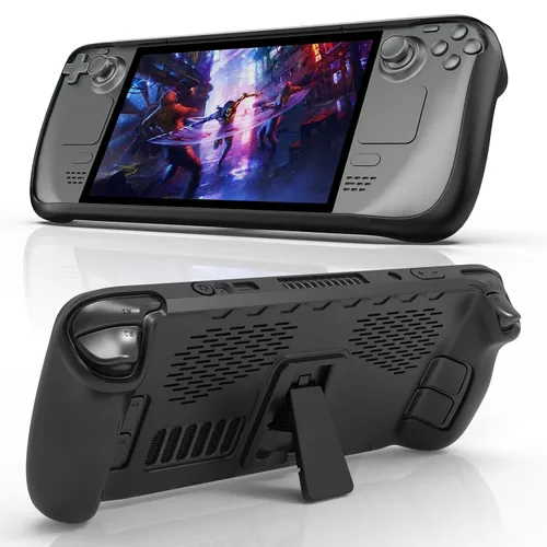 Vista 2 de Tangaroa Steam Deck Case with Kickstand Steamdeck Case Accessories, Adjustable Protective Case for Steam Deck Protector, TPU Soft Cover