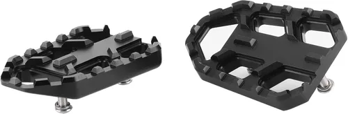 Vista 7 de Estriberas para motocicleta, reposapiés, reposapiés, reposapiés, reposapiés ancho, compatible con FordL650 DL1000 VSTROM / (negro)