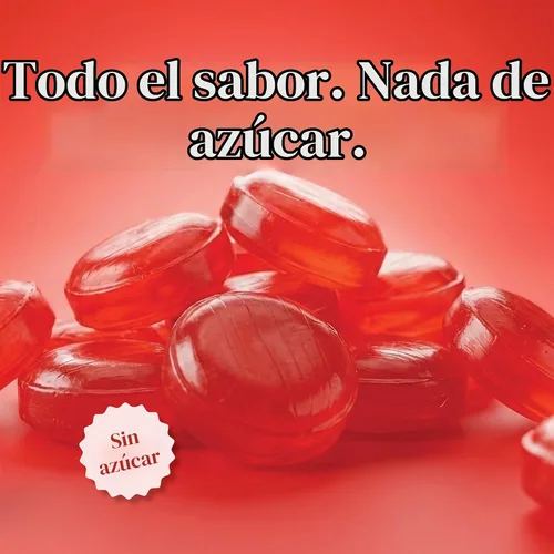 Vista 2 de Caramelo duro de canela sin azúcar, bolsa a granel de 1 libra envuelta