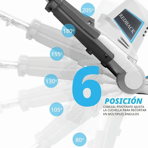 Vista 4 de Cortasetos de poste inalámbrico de 40 V, largo alcance, 20 pulgadas, longitud de corte, 6 posiciones, cabeza ajustable con batería y cargador