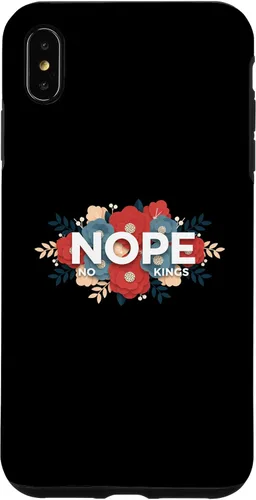 Vista 11 de Nope, No Kings Floral Statement Art Print for Makers Case for iPhone 11 Pro Max