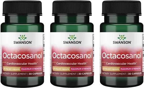 Vista 8 de Máxima fortaleza 100% Nat octacosanol 20.000 mcg 30 cápsulas
