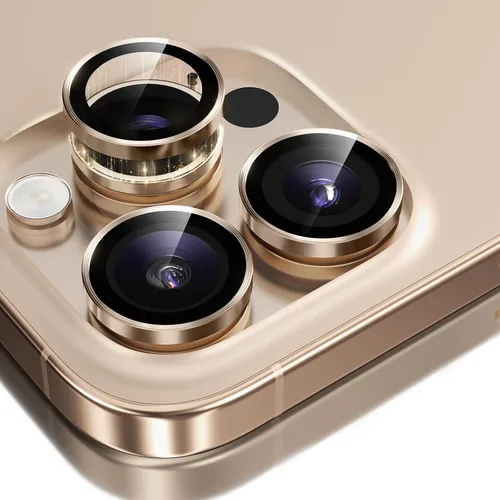 Vista 12 de GolbinBox Protector de lente de cámara para iPhone 13 Pro/13 Pro Max, ajuste invisible 1:1, vidrio templado 9H, funda individual de metal ultra HD