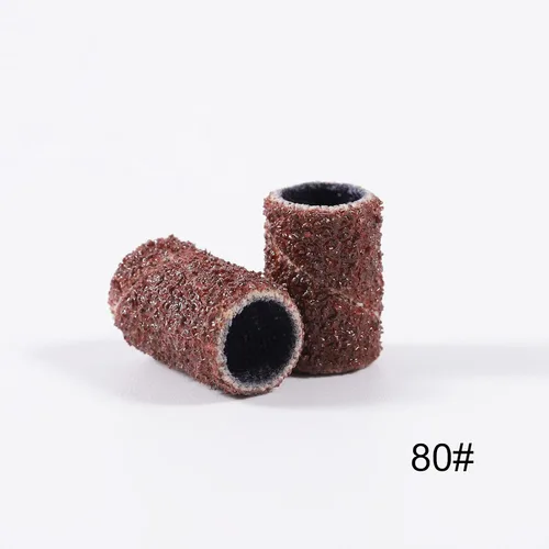 Vista 4 de Bandas de lijado – Bandas de lijado para arte de uñas – Yimart 210 unids/caja 80# 120 # 180# Bandas de lijado de uñas eléctricas para máquina