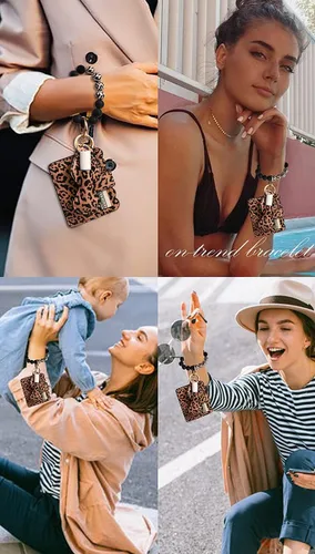 Vista 24 de BVGA Pulsera llavero de pulsera de silicona para mujer