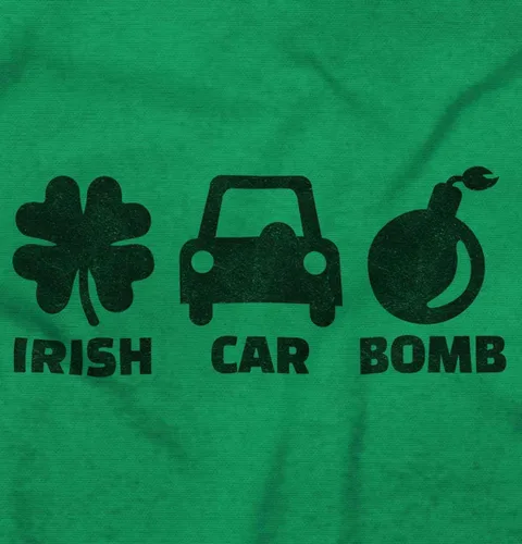 Vista 2 de Irish Car Bomb Drunk St Patrick's Day Zip Up Hoodie Mens Womens