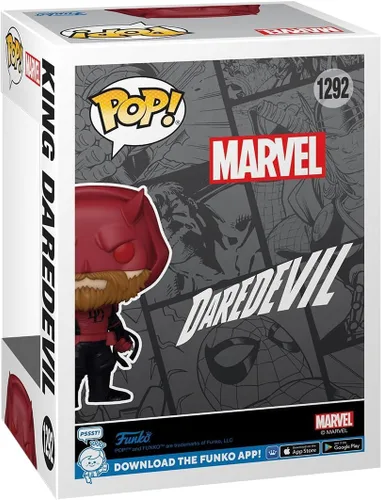 Vista 3 de POP Marvel: Daredevil - King Daredevil (exclusivo de PX Preview) Figura de vinilo Funko (paquete con funda protectora de caja compatible)