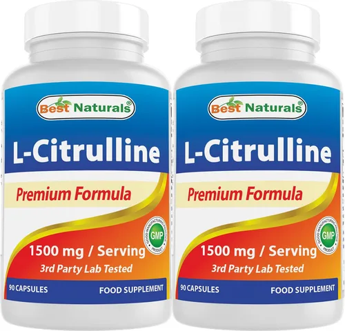 Vista 8 de Best Naturals Cápsulas de L-citrulina – 1500 mg/porción – Sin OMG – Sin gluten – 90 cápsulas (90 unidades (paquete de 1))