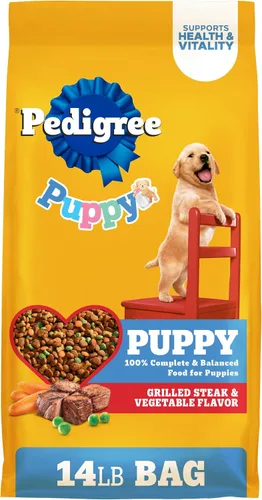 Vista 10 de Pedigree Puppy Growth & Protection - Alimento seco para perros con sabor a pollo y verduras - 3.5 libras Bolsa 100% completo y equilibrado, 36