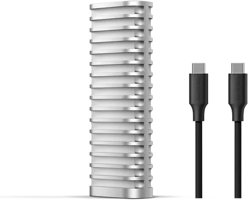 Vista 11 de TERRAMASTER Carcasa SSD D1 Plus 40Gbps M.2 NVMe SSD - Carcasa de aluminio M.2 USB tipo C, compatible con USB 4/3.2/3.1/3.0/2.0, Thunderbolt 5/4/3