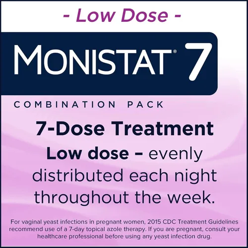 Vista 5 de Monistat Tratamiento de infección por levaduras de 7 días para mujeres, crema de miconazol (tubo de 1.59 oz) con 7 aplicadores desechables y crema