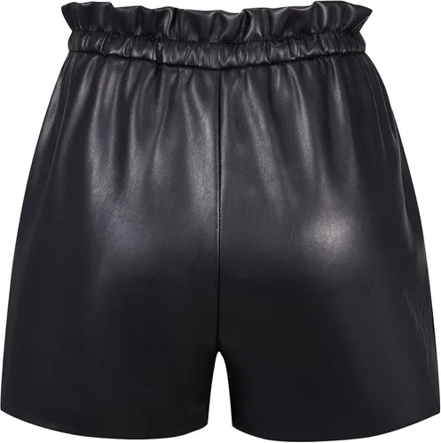 Vista 2 de Bellivera Faux Leather Shorts for Women High Waist Stretch Slim Short with Pockets