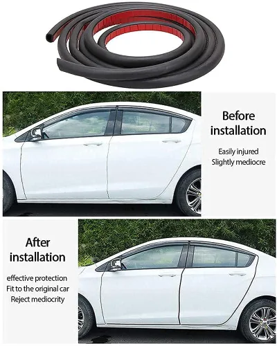 Vista 7 de Burlete de goma para automóvil, insonorizado en forma de D, burlete adhesivo para automóvil, tira de sello de goma para ventana, puerta, ventana