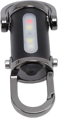 Vista 3 de Walfront Linterna recargable del llavero, aluminio mini LED antorcha 1200LM para acampar senderismo iluminación de emergencia
