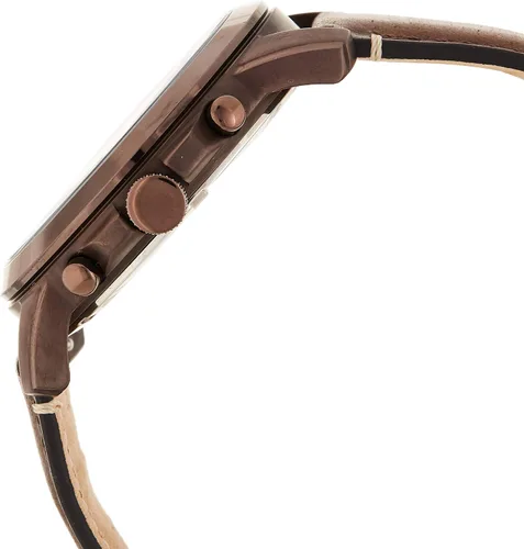 Vista 3 de Fossil otorgar Cronógrafo piel Reloj talla única Marrón