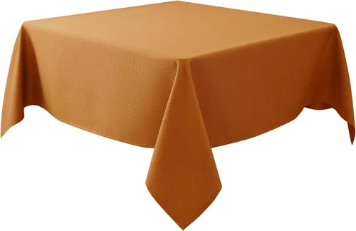 Vista 76 de Biscaynebay Auqa - Mantel cuadrado de 54 x 54 pulgadas, mantel de tela con tarjeta azul Auqa, pequeño, plegable, resistente al agua, para cocina